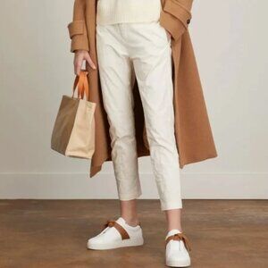 Nili Lotan Tel Aviv Slim Leg Cropped Cream Pants Size 0